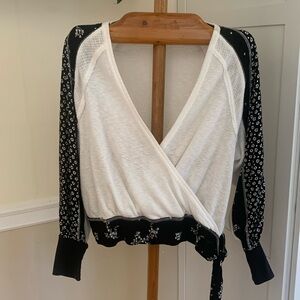 Free People Auxton Thermal Wrap Top Size Small
